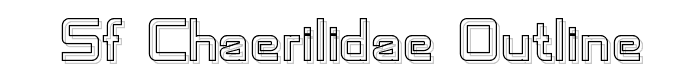 SF Chaerilidae Outline font
